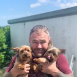 Scott with two of his dogs